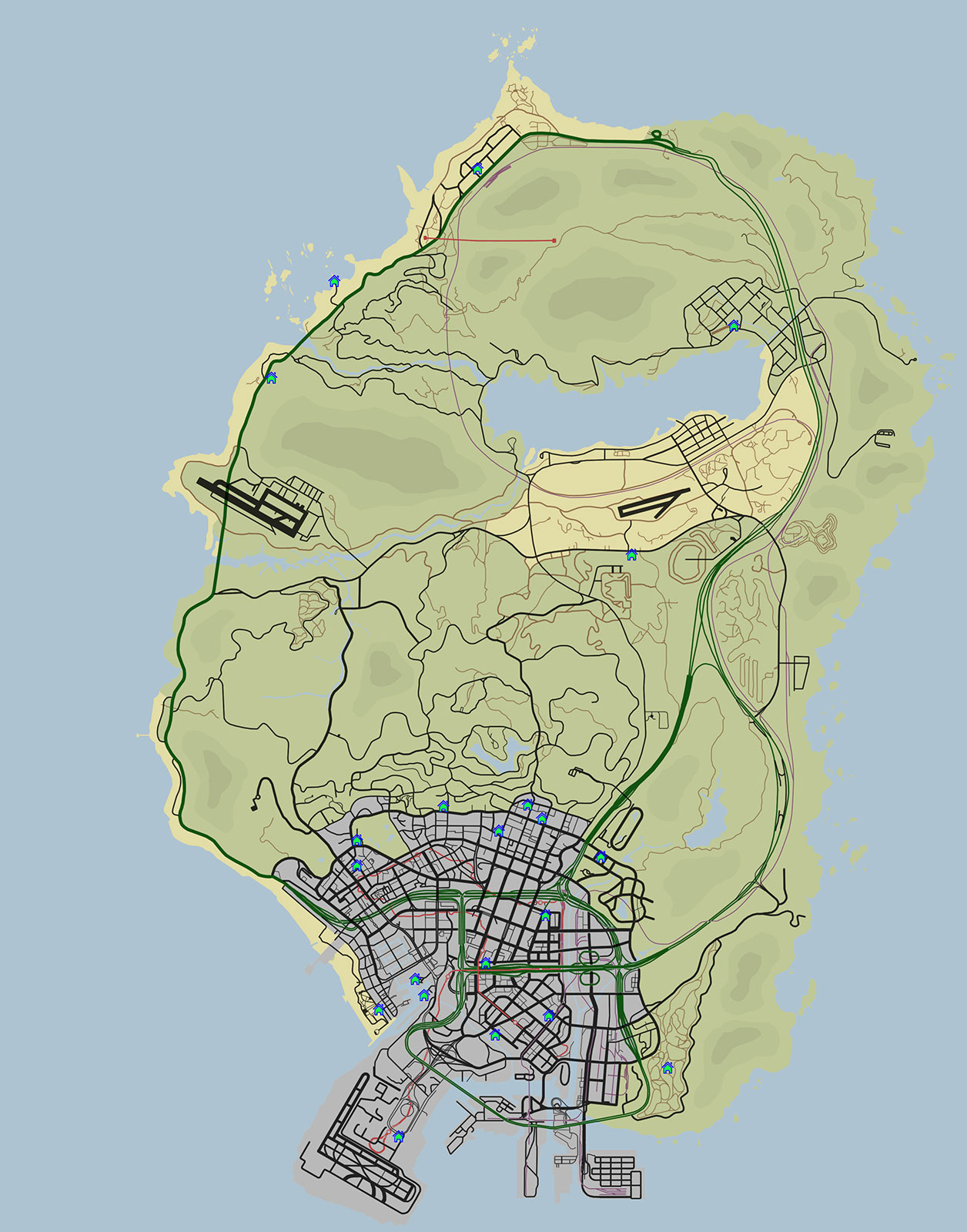 Карта недвижимости в ГТА 5