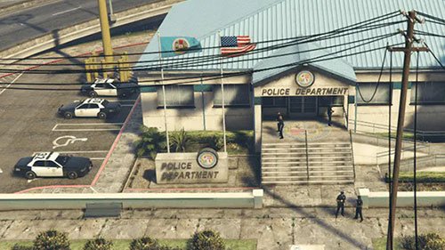 Полицейский участок в GTA 5. Путеводитель по всем локациям с картой и фотографиями.